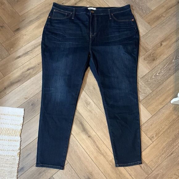 NWT Madewell Curvy High-Rise Skinny Jeans in Larkspur: TENCEL Denim Edition - Picture 5 of 11